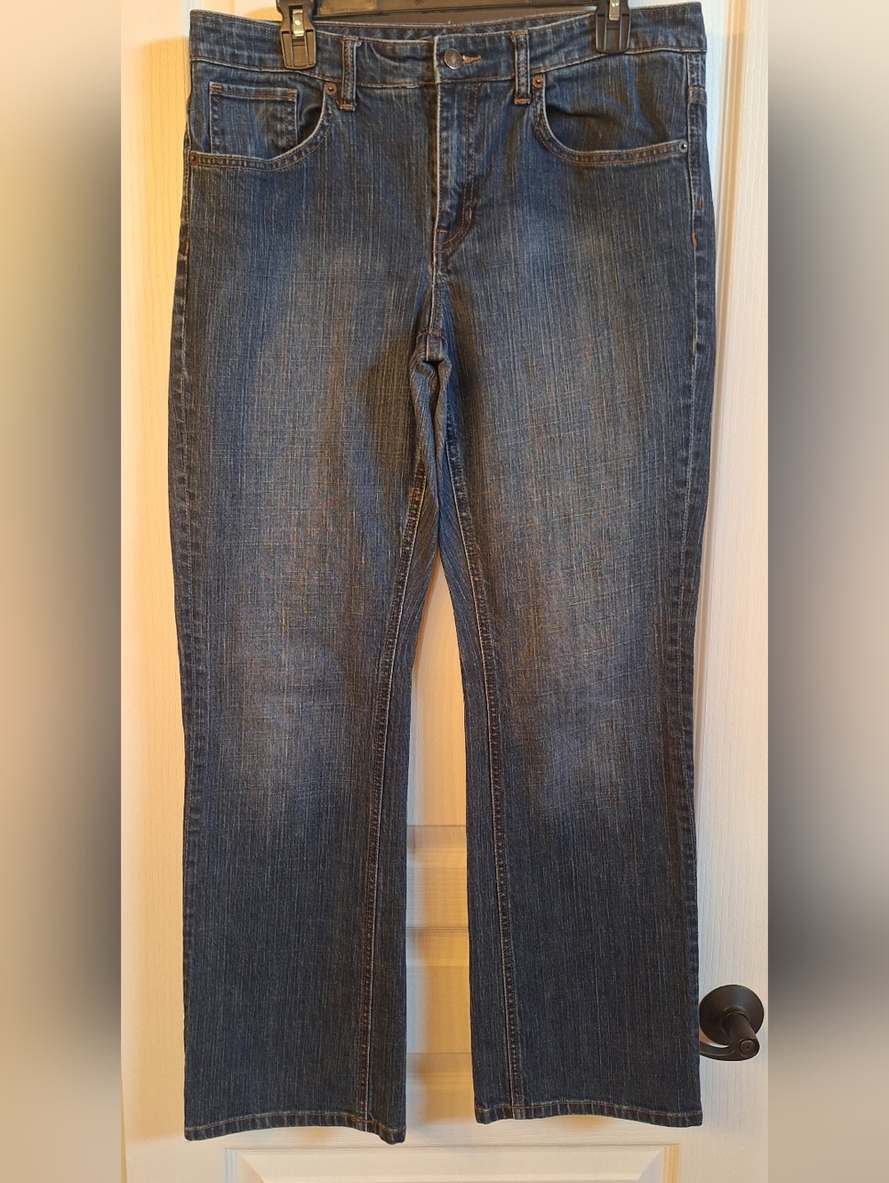 Tommy Hilfiger Women's Straight Leg Jeans - Dark Blue Denim